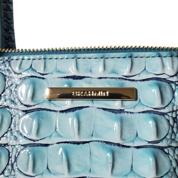 Brahmin Spearmint Blue Caroline Melbourne Satchel Handbag NWT - Picture 3 of 10